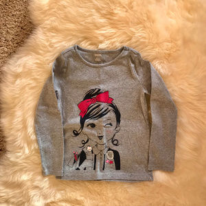 Gymboree Long Sleeve Gray Tshirt, size 7